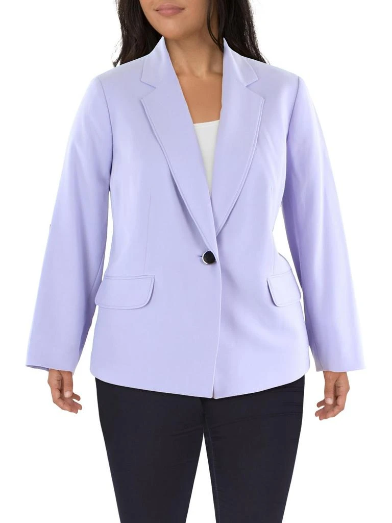 Le Suit Plus Womens Suit Separate Office One-Button Blazer 1