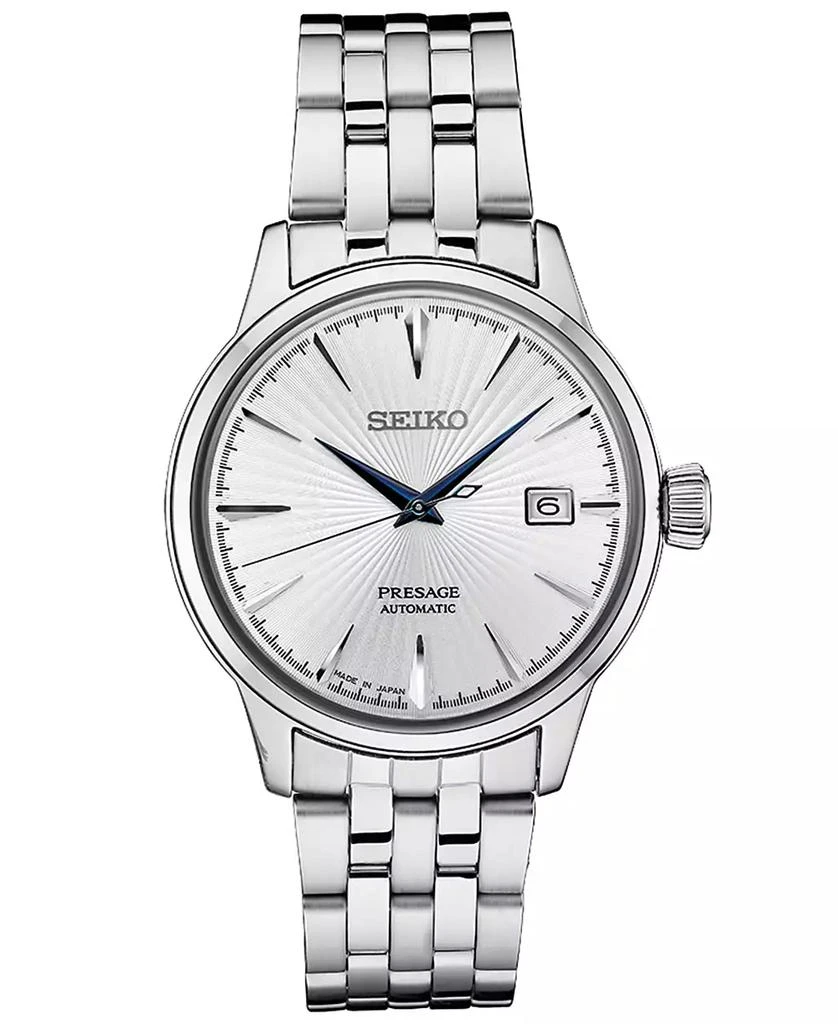 Seiko Men's Automatic Presage Stainless Steel Bracelet Watch 40.5mm 1
