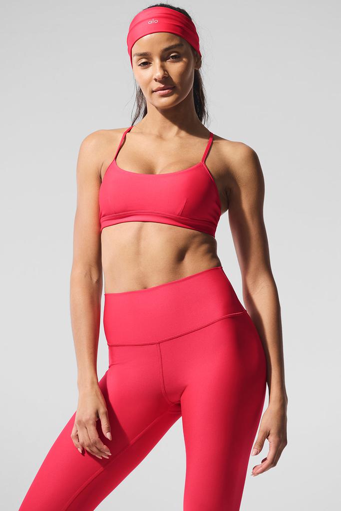 Alo Airlift Intrigue Bra - Candy Red
