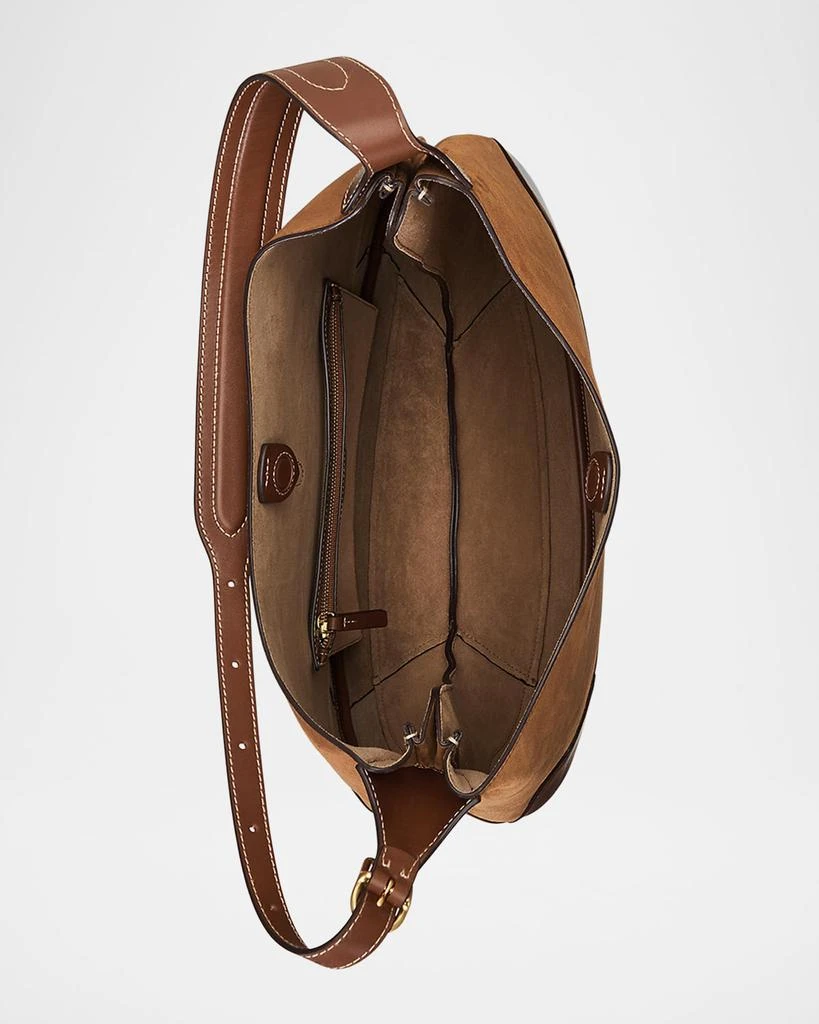 Ralph Lauren Polo ID Large Suede Shoulder Bag 3