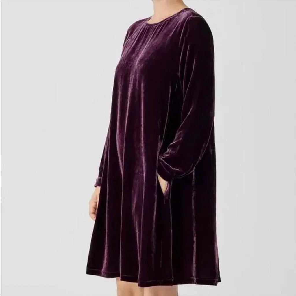 Eileen Fisher Eileen Fisher - Velvet Crew Neck Dress 3