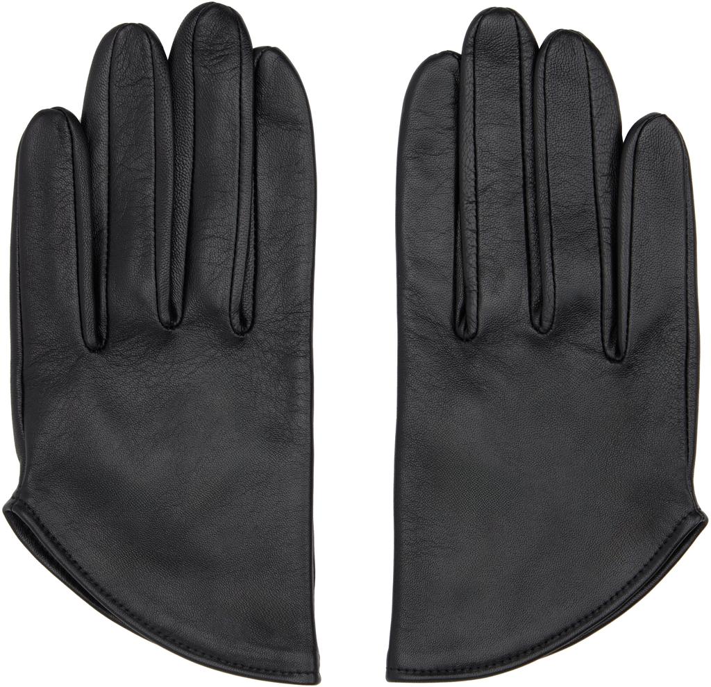YOHJI YAMAMOTO Black Short Gloves