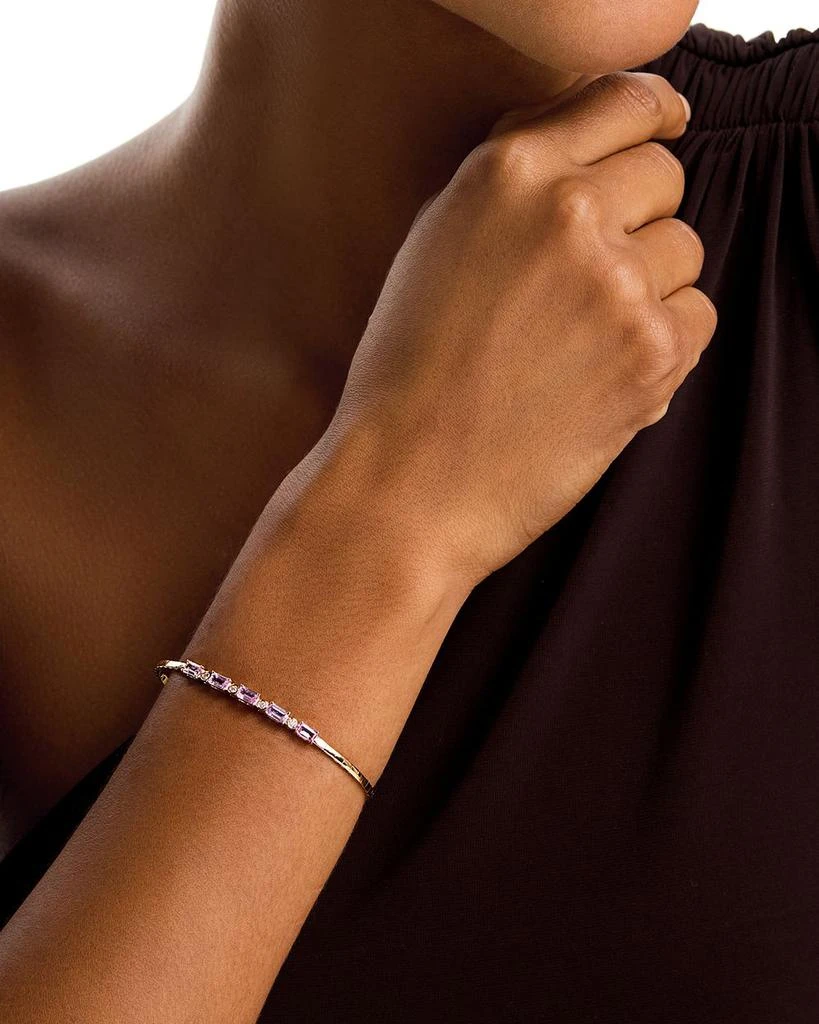 Bloomingdale
s Fine Collection Pink Sapphire 
Diamond Bracelet in 14K Yellow Gold 2