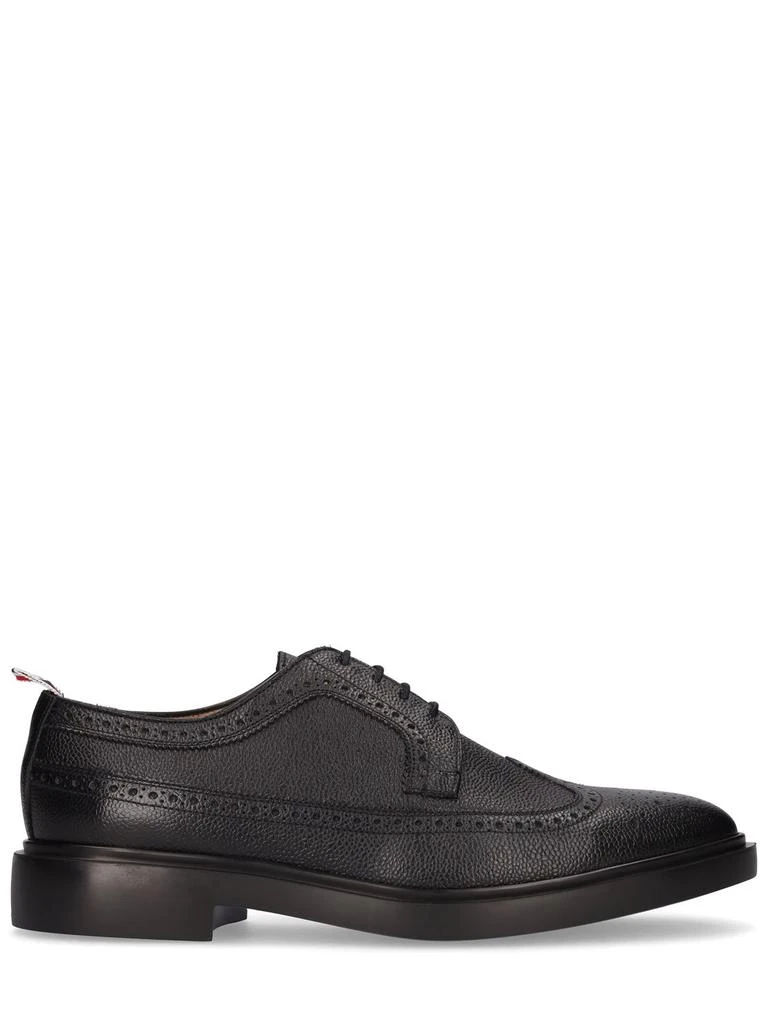 Thom Browne Pebbled Leather Wing Tip Brogue Shoes 1