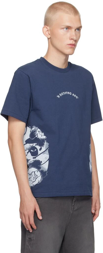 Bape Navy Tattoo Side Big Ape Head T-shirt 2
