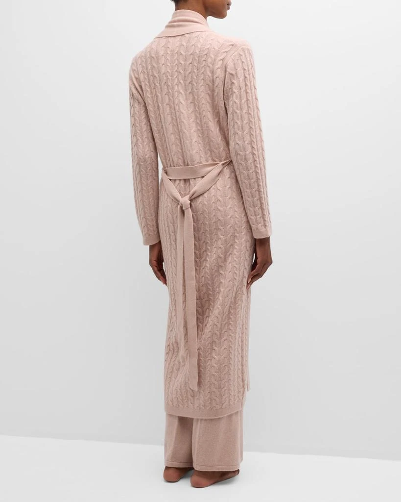 Neiman Marcus Cashmere Cable-Knit Robe 7