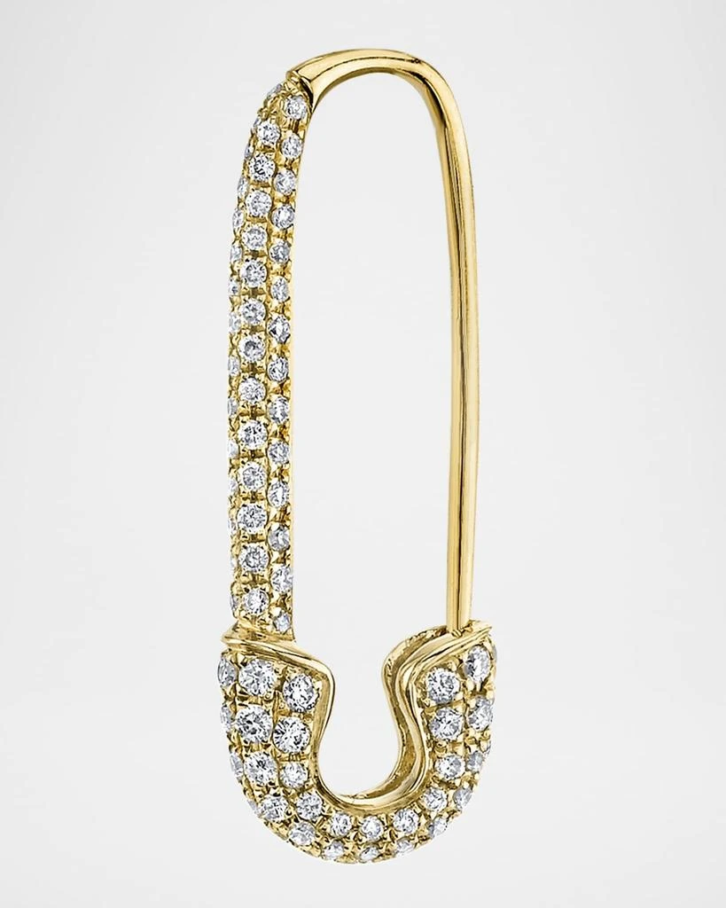 Anita Ko 18K Yellow Gold Diamond Safety Pin Earring, Single (Right) from Neiman Marcus