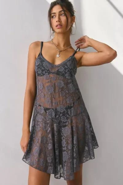 Out From Under Out From Under Rika Sheer Floral Lace Slip 1