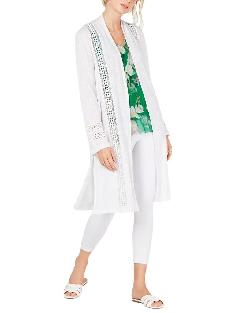 INC International Womens Linen Duster Cardigan Top 1