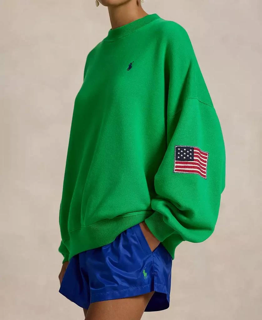 Ralph Lauren Women's Oversize Logo Fleece Crewneck 3
