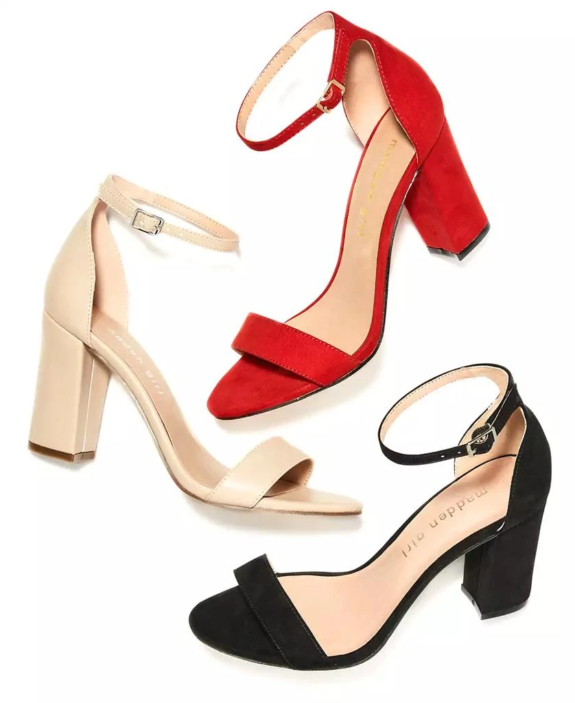 Madden Girl Bella Two-Piece Block Heel Sandals 7