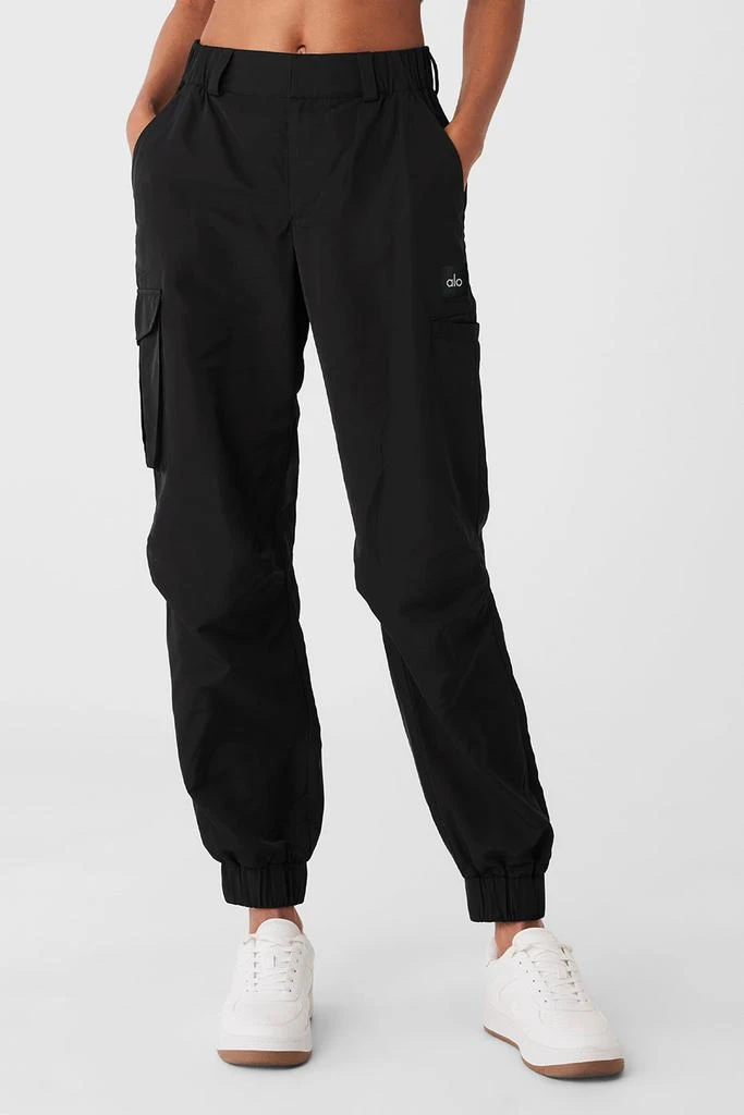 Alo High-Waist Break Line Jogger - Black 1