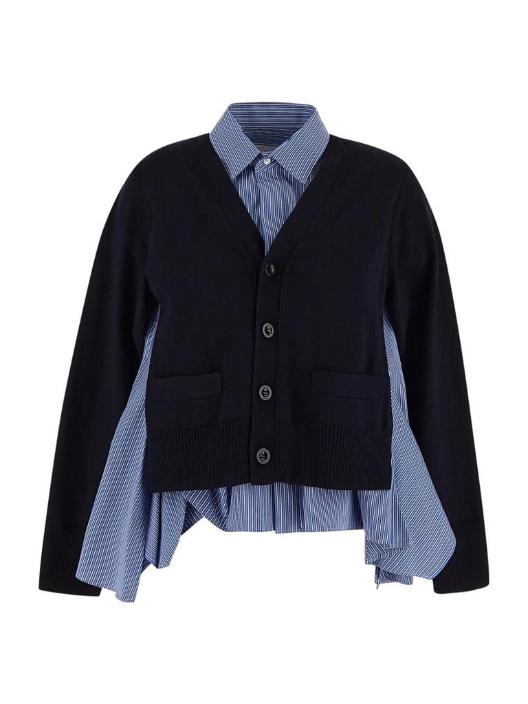 Cotton Poplin x Knit Cardigan | sacai Official Store サカイ