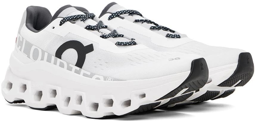 On White Cloudmonster Sneakers 4