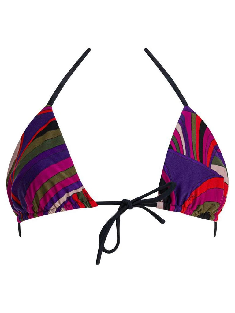 Pucci Pucci Iride Print Triangle Bikini Top 1