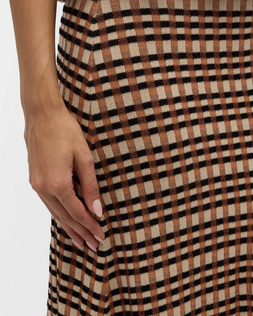 Ulla Johnson Amal Check Knit Maxi Skirt 5