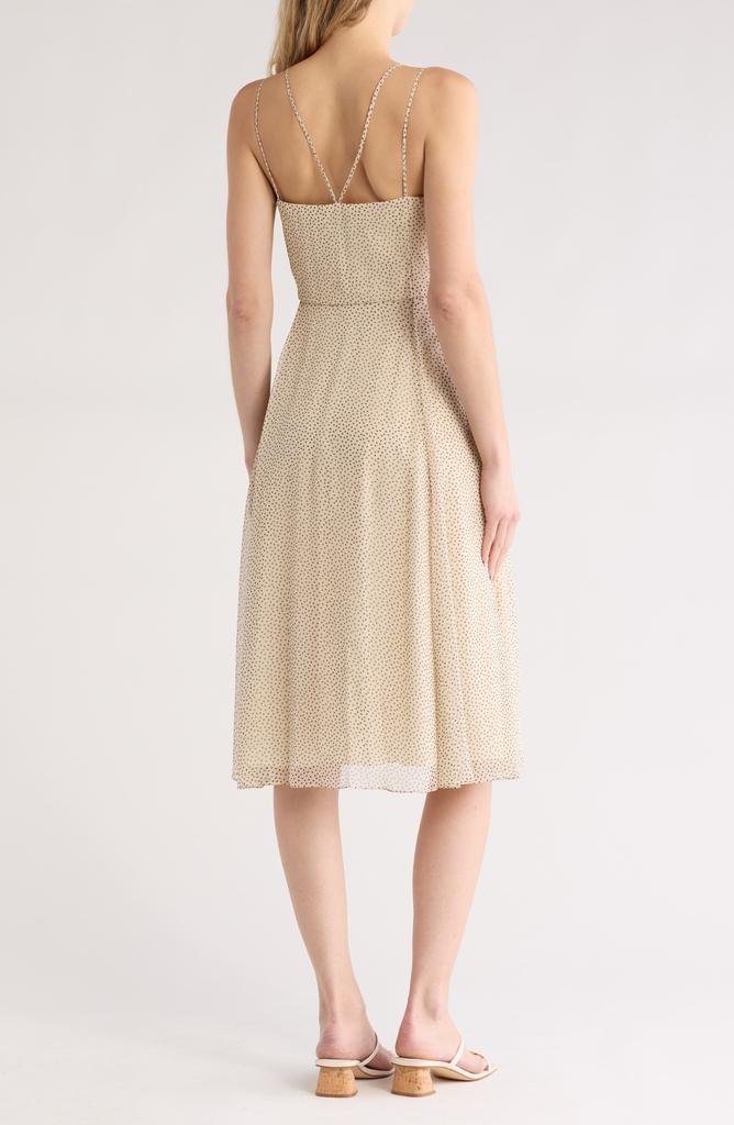 Theory Square Neck Double Strap Silk Dress