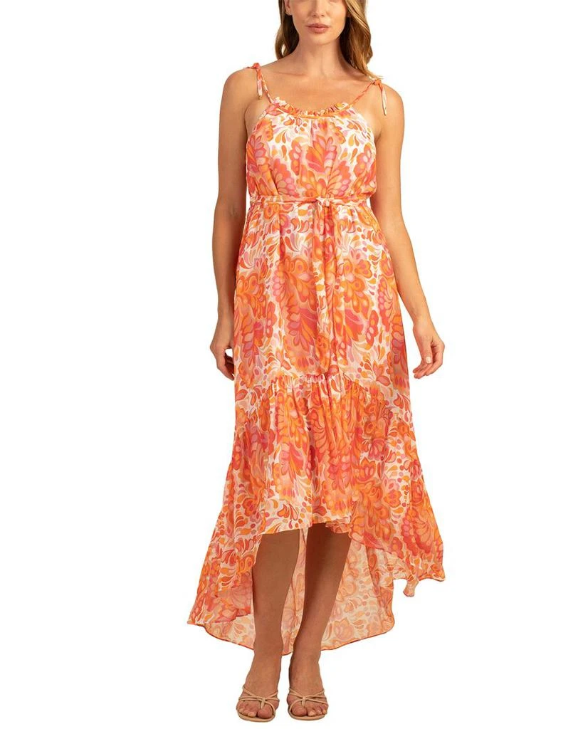 Trina Turk Honest Silk-Blend Midi Dress 1
