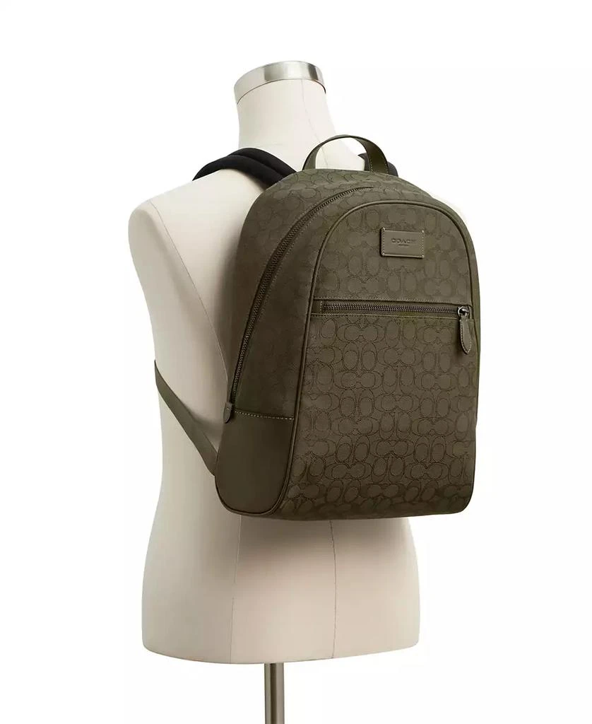Coach Men's Signature Jacquard Backpack 13