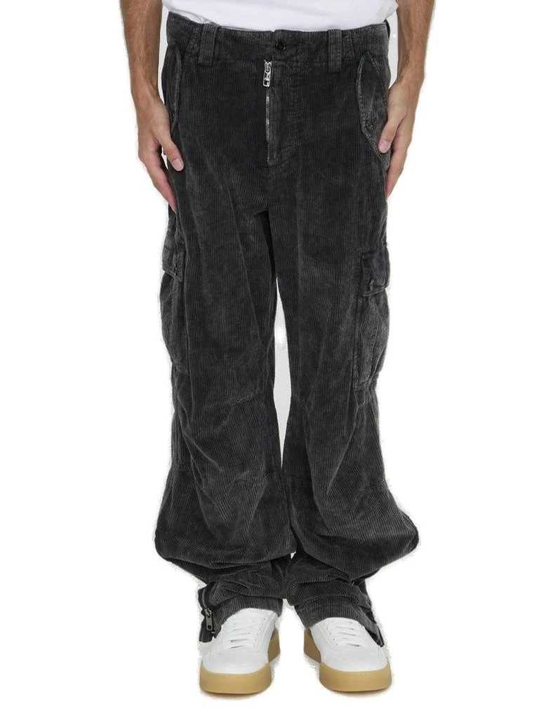 Dolce & Gabbana Dolce & Gabbana Wide Leg Corduroy Combat Pants 1