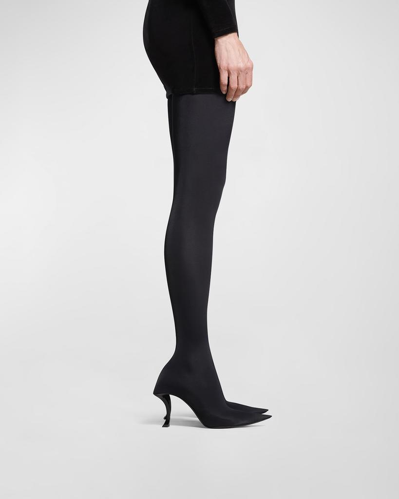 Balenciaga Hourglass 100mm Over-The-Knee Boots