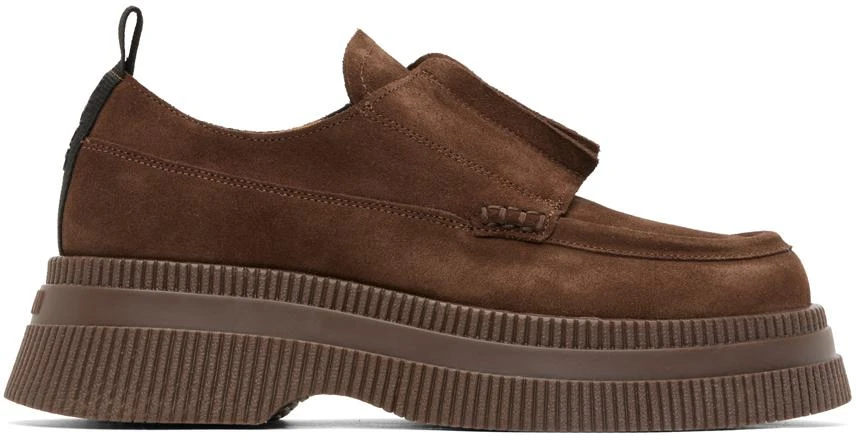 Ganni Brown Creepers Loafers 1