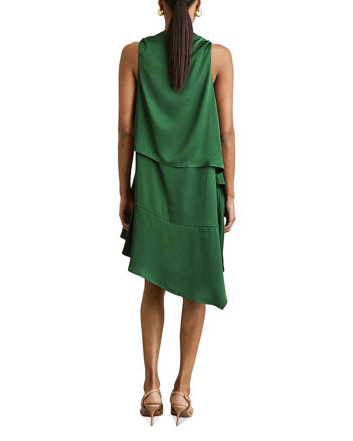 REISS Eloise Drape Neck Short Occasion Dress