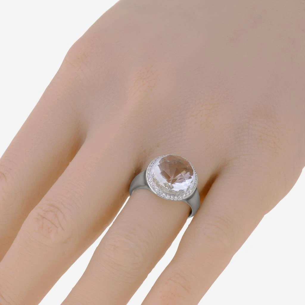 Suzanne Kalan Suzanne Kalan 18K White Gold, White Topaz and Diamond 0.30ct. tw. Ring sz 6.5 AKR539-WGWT 2