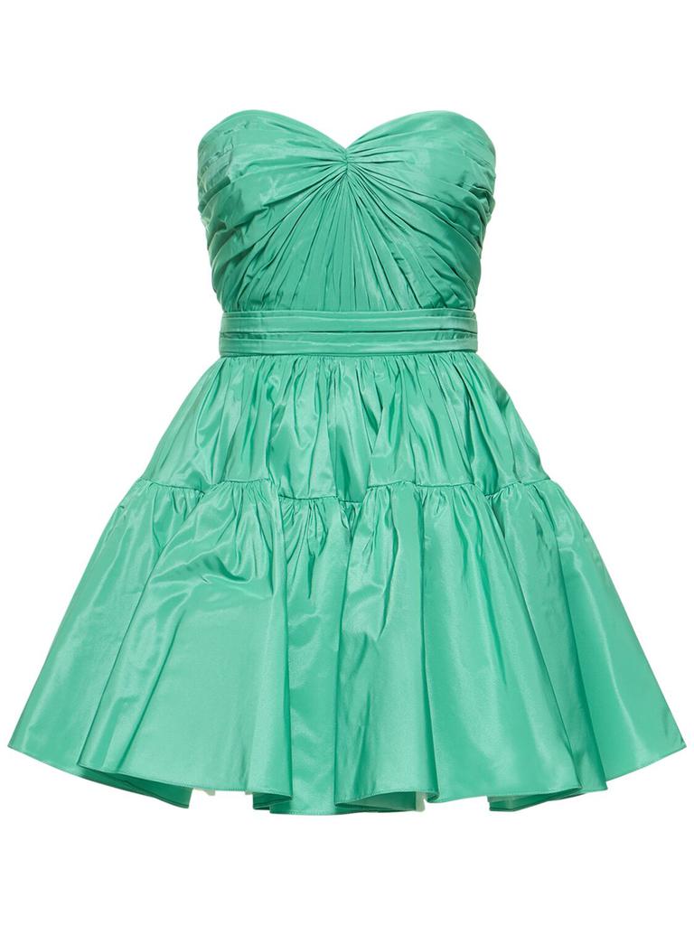 Zuhair Murad Strapless Taffeta Mini Dress