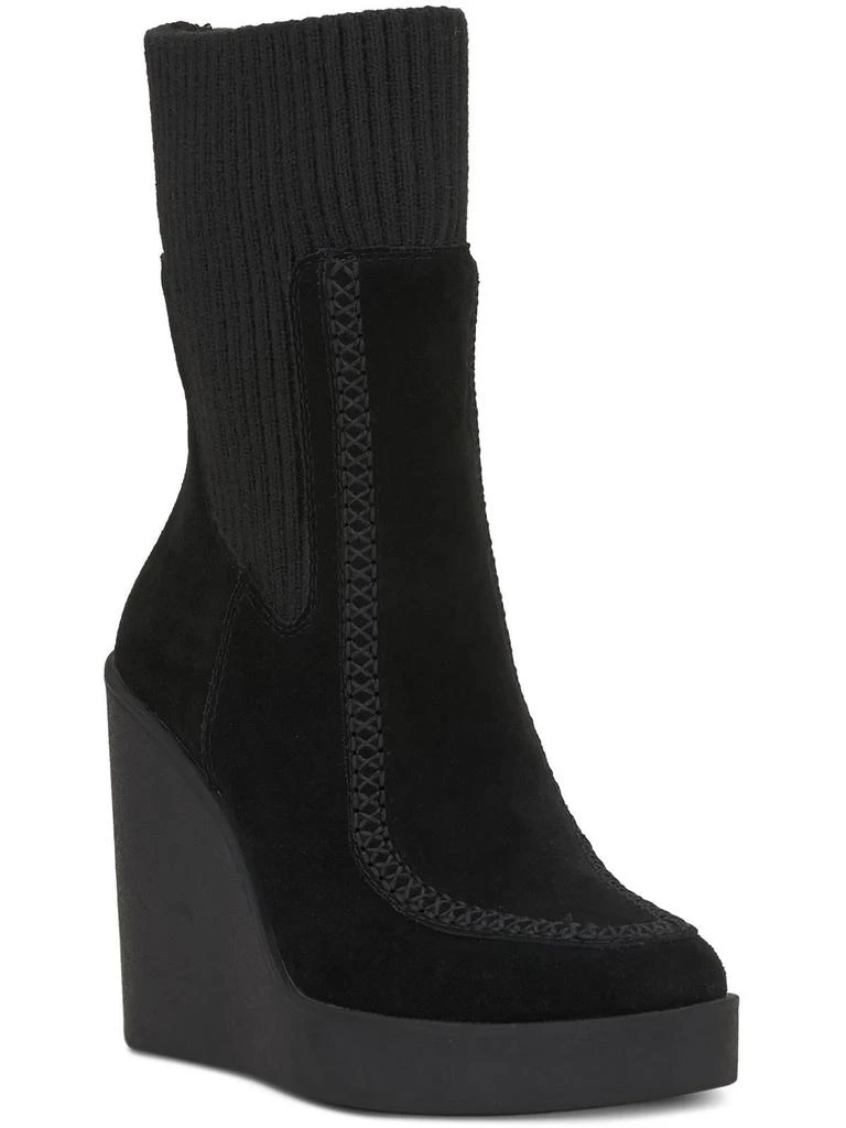 Jessica Simpson Madwen Womens Suede Sock Booties 2