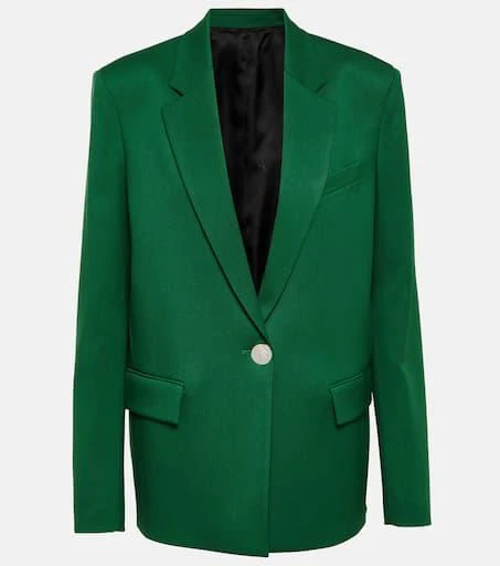 The Attico Single-breasted wool-blend blazer 1