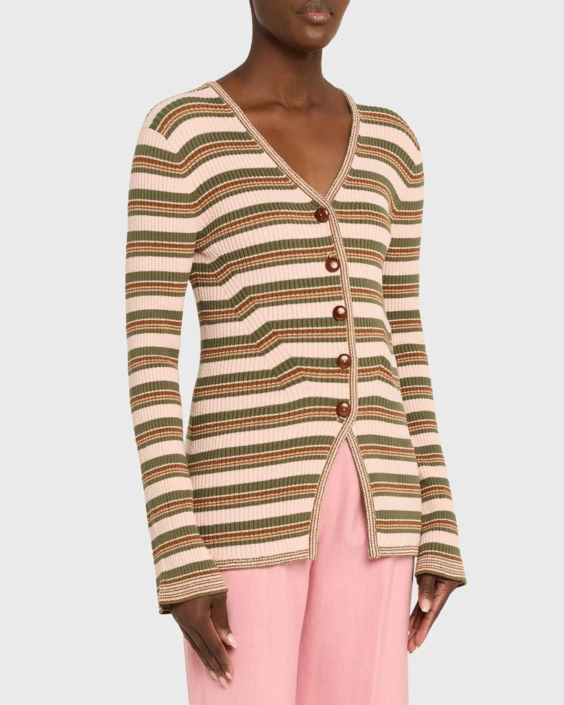 VERONICA BEARD Grazia Stripe Cardigan 4