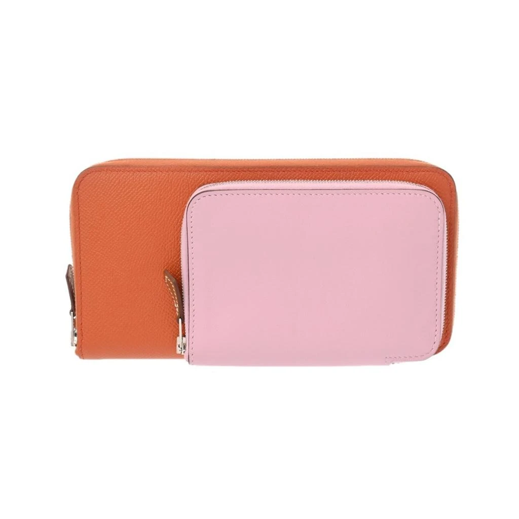 Hermes pink Swift Leather Epsom Leather Long Wallet (Bi-Fold) (Pre-Owned) 2
