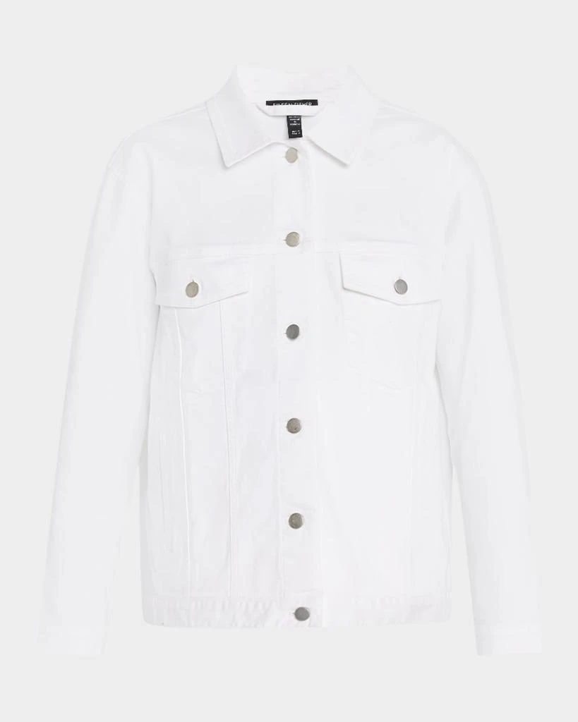 Eileen Fisher Garment-Dyed Organic Cotton Denim Jacket 1