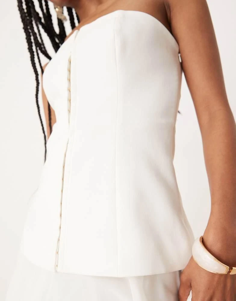 Forever New Forever New hook and eye sheer midaxi dress in cream 4