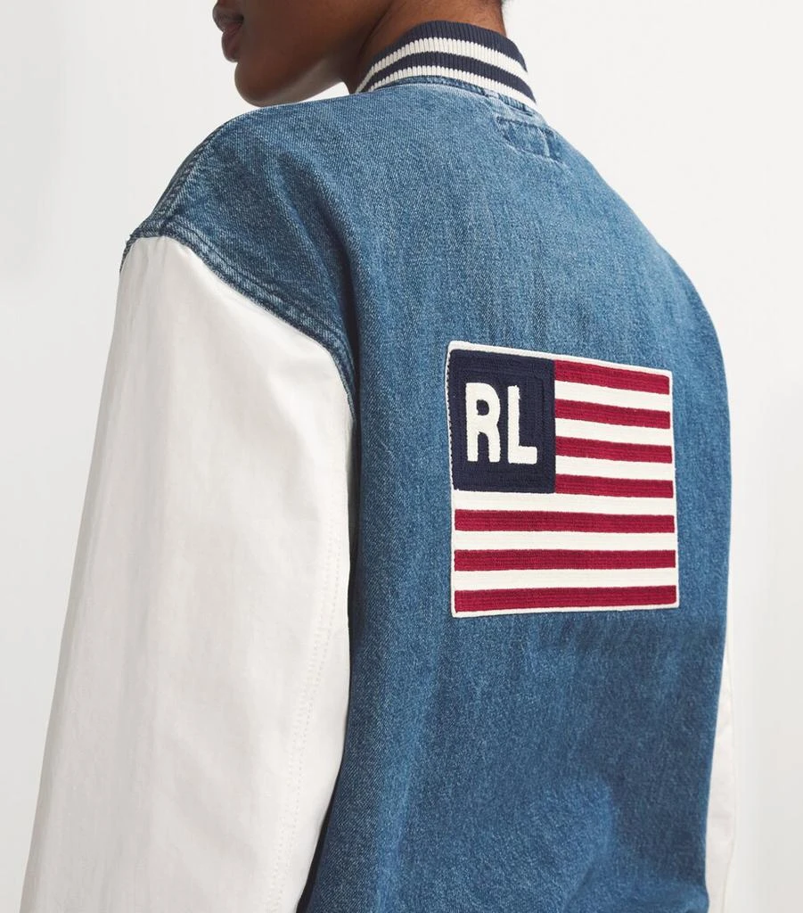 Ralph Lauren Denim Logo Bomber Jacket 6