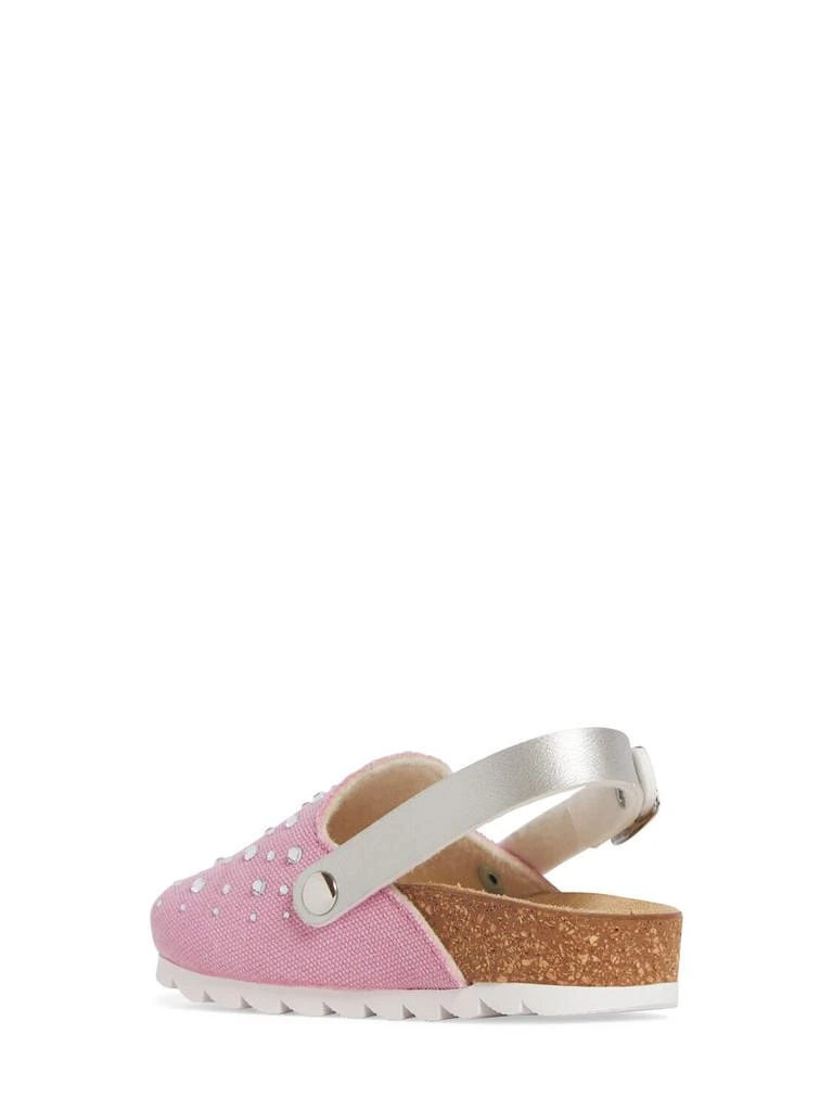 MONNALISA Denim Sabot Sandals W/crystals 2