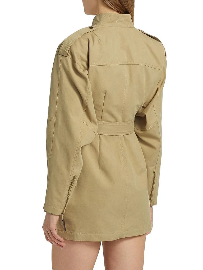 Ronny Kobo Costura Stretch-Cotton Belted Minidress 5