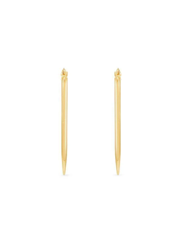 Saks Fifth Avenue 14K Yellow Gold Oval Hoop Earrings 2