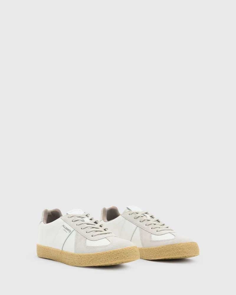 ALL SAINTS AllSaints Jamie leather trainers in white 4