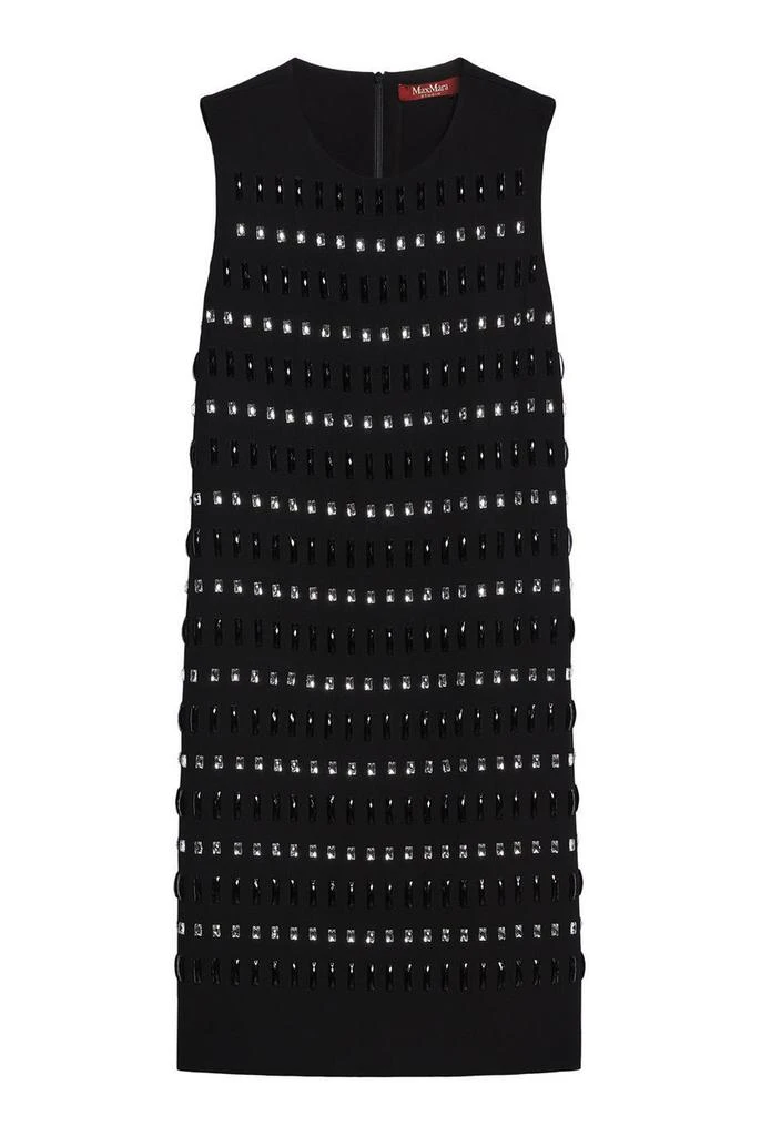 Max Mara Embroidered cady boxy dress 1