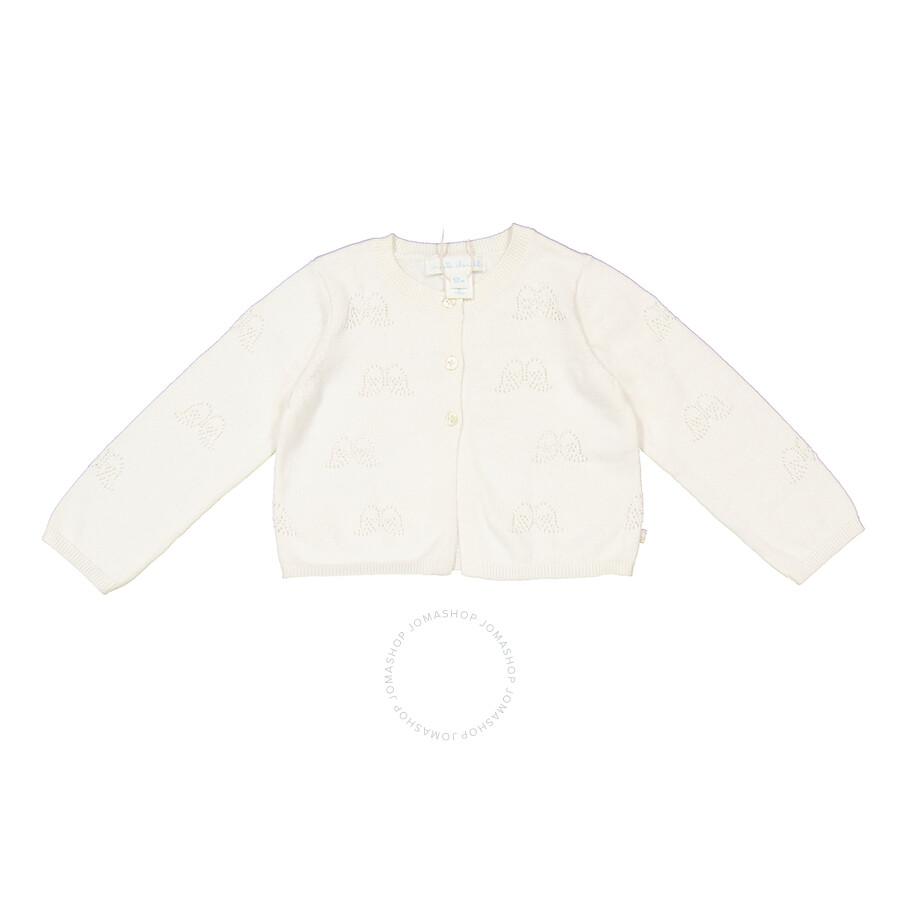 Marie Chantal Infant Pointelle Angel Wing Cardigan