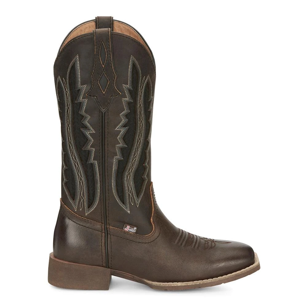 Justin Boots Jaycie Embroidery 11" Square Toe Cowboy Boots 1