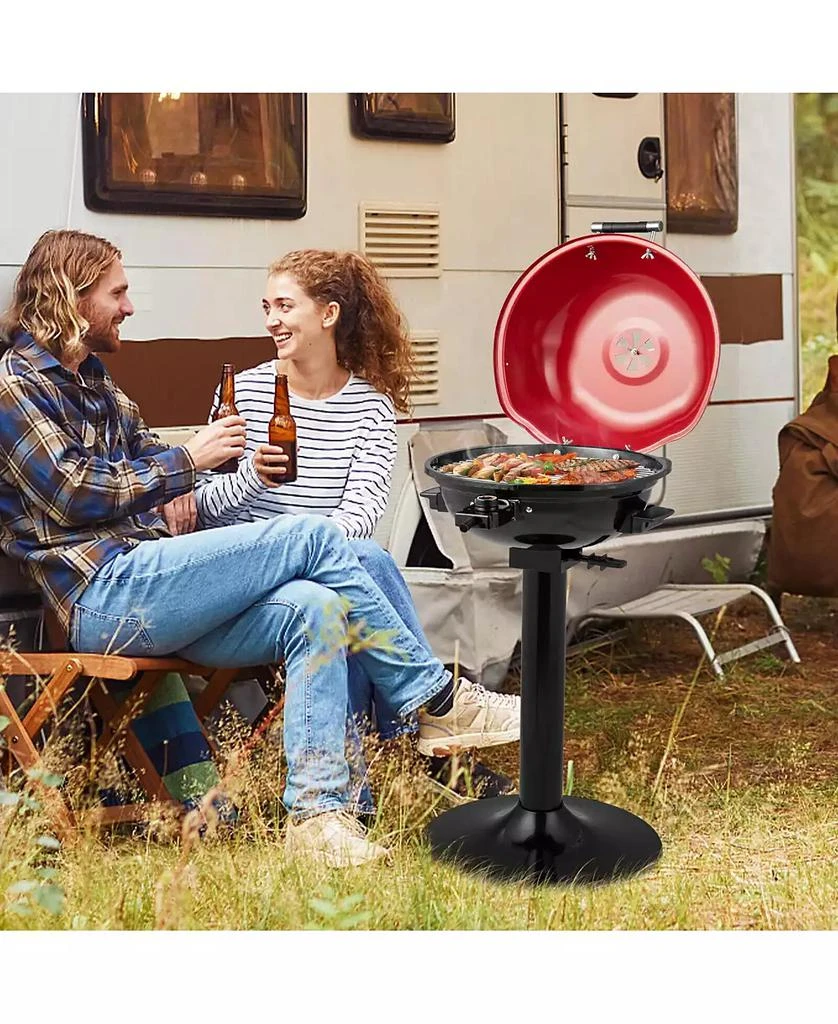 GIVIMO 1600W Portable Electric BBQ Grill with Removable Non-Stick Rack 8