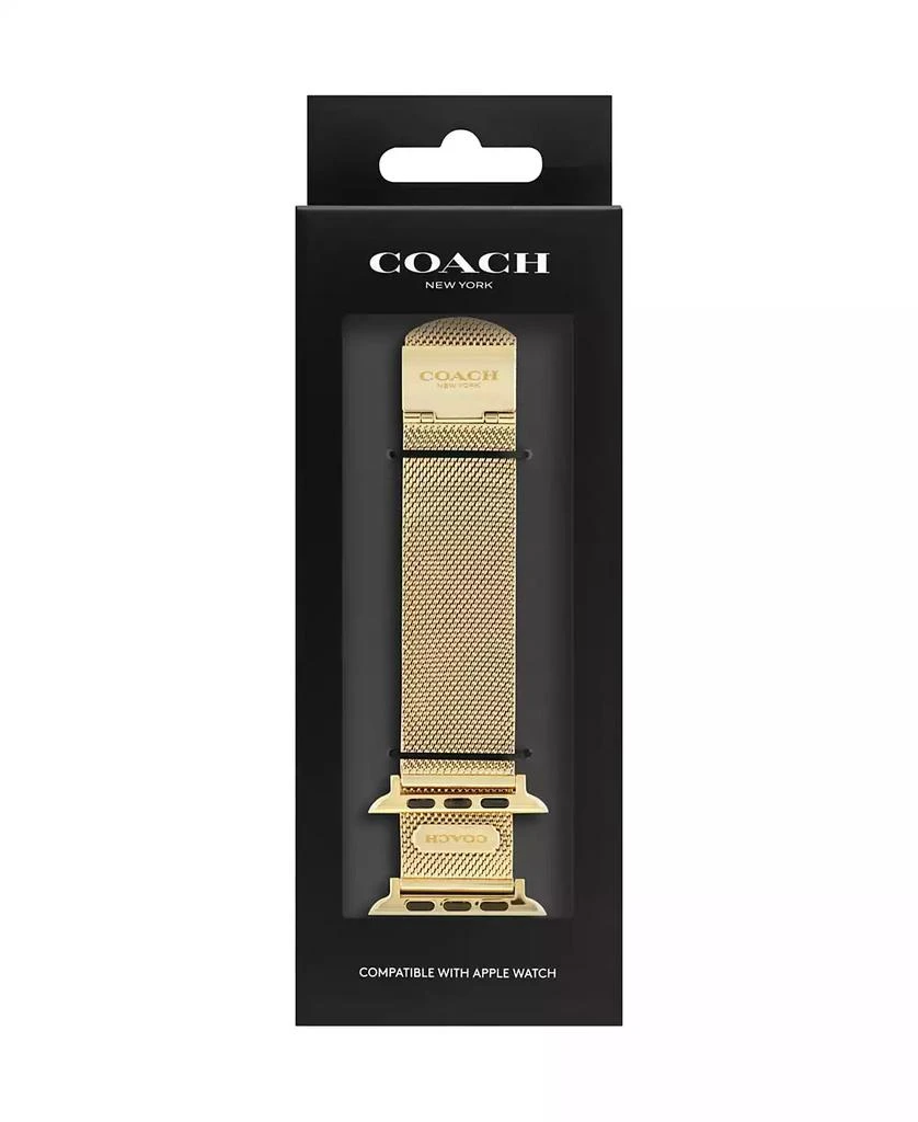 COACH Gold-Tone Mesh Bracelet for Apple Watch® 42/44/45mm 4