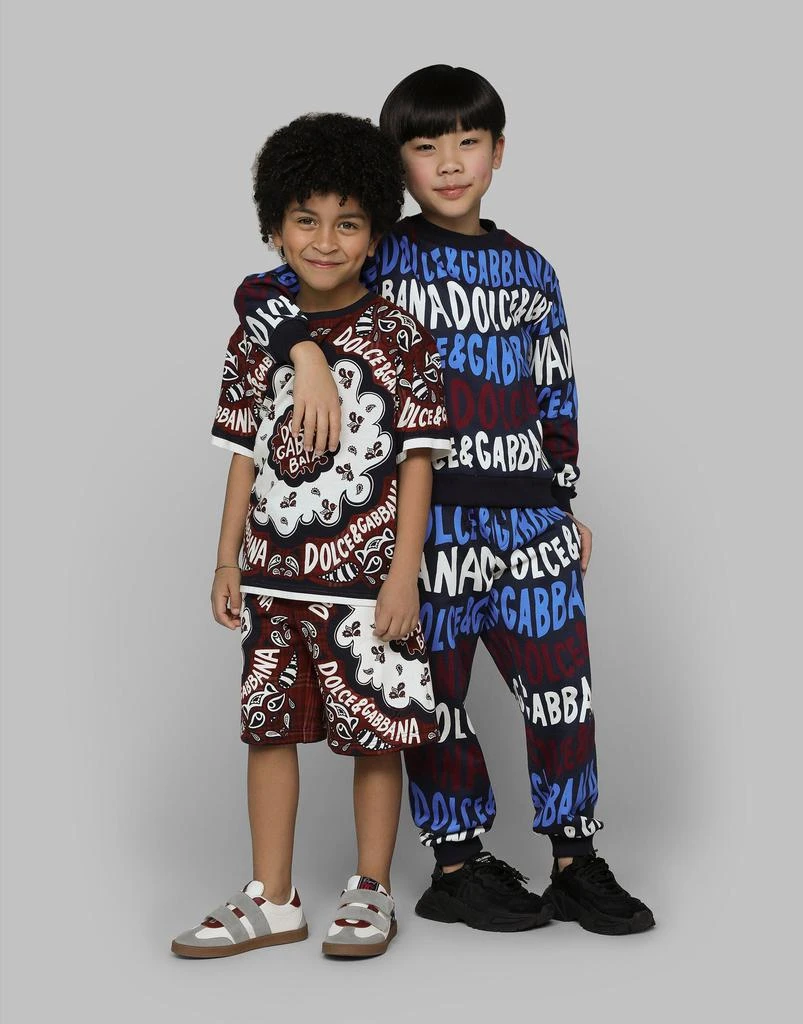 Dolce & Gabbana Dolce & Gabbana Boys Logo Print Sweatshirt in Multicolour 2