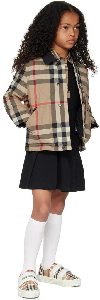Burberry Kids Beige Check Jacket 4