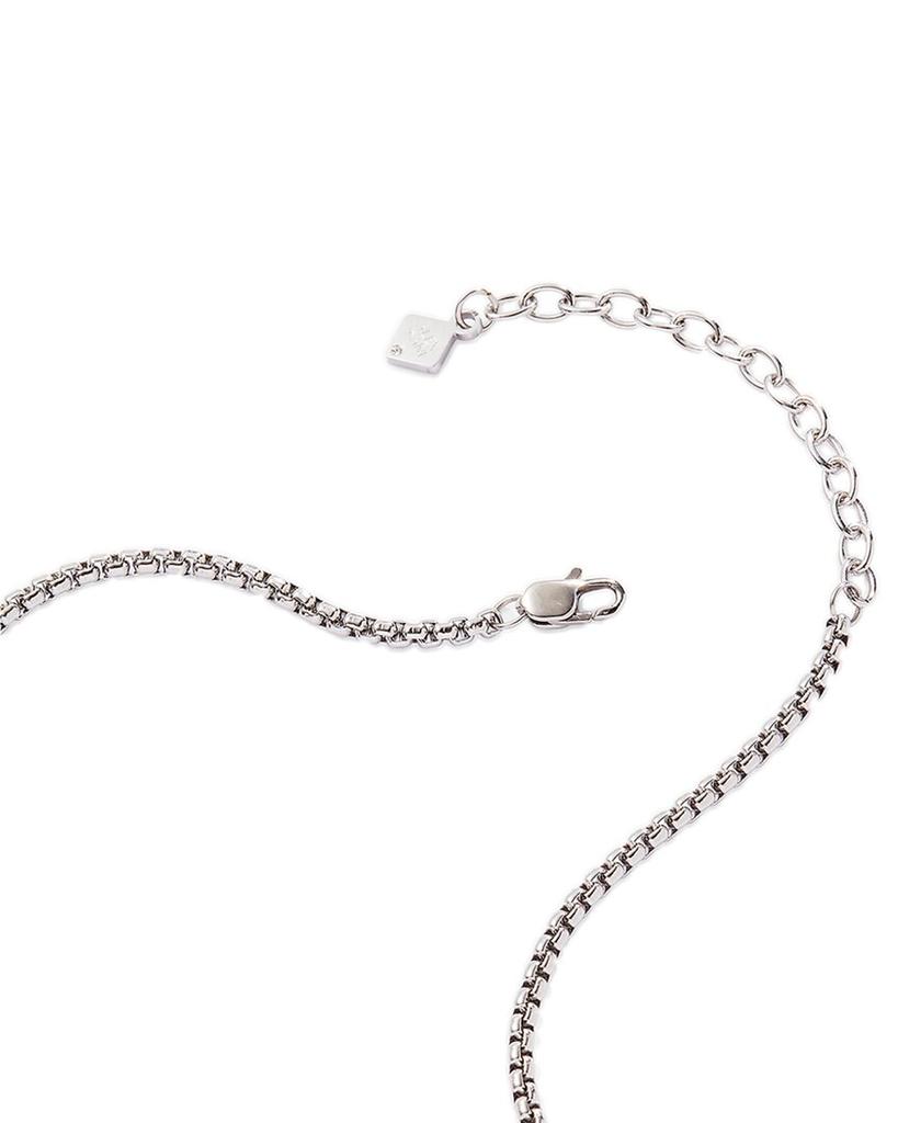 Alex and Ani Words are Powerful Stainless Steel CZ Interchangeable Necklace