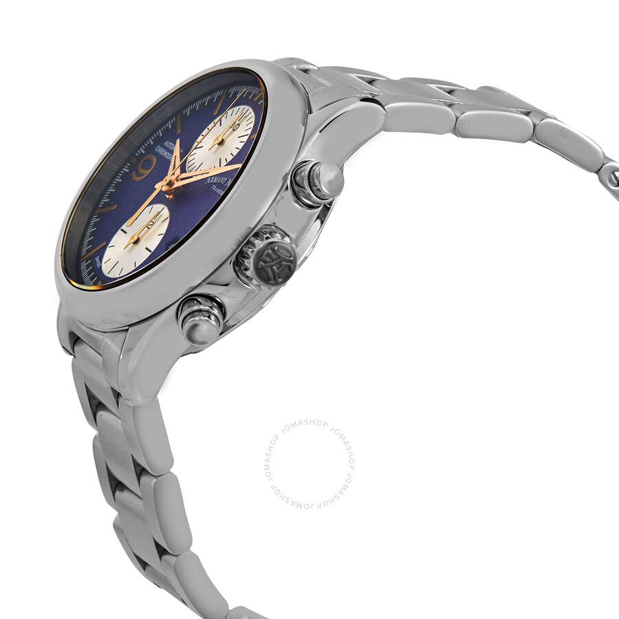 Armand Nicolet MHA Chronograph Automatic Blue Dial Men's Watch A844HAA-BS-M2850A