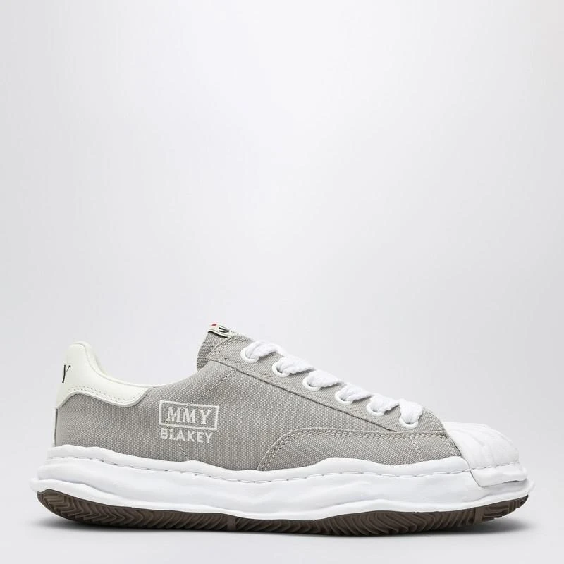 Maison MIHARA YASUHIRO Light grey canvas Blakey low-top sneakers 1